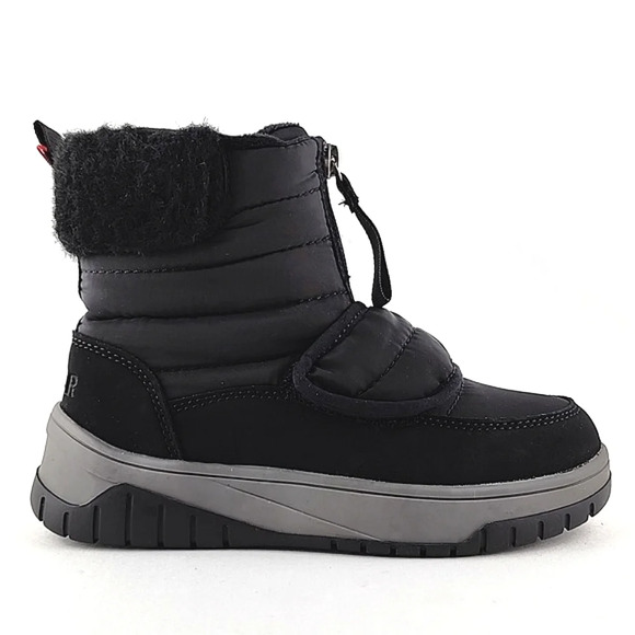 PAJAR Youth Black Winter Waterproof Boots Velcro Insulated Rated -30c Size US 1 - Picture 1 of 15